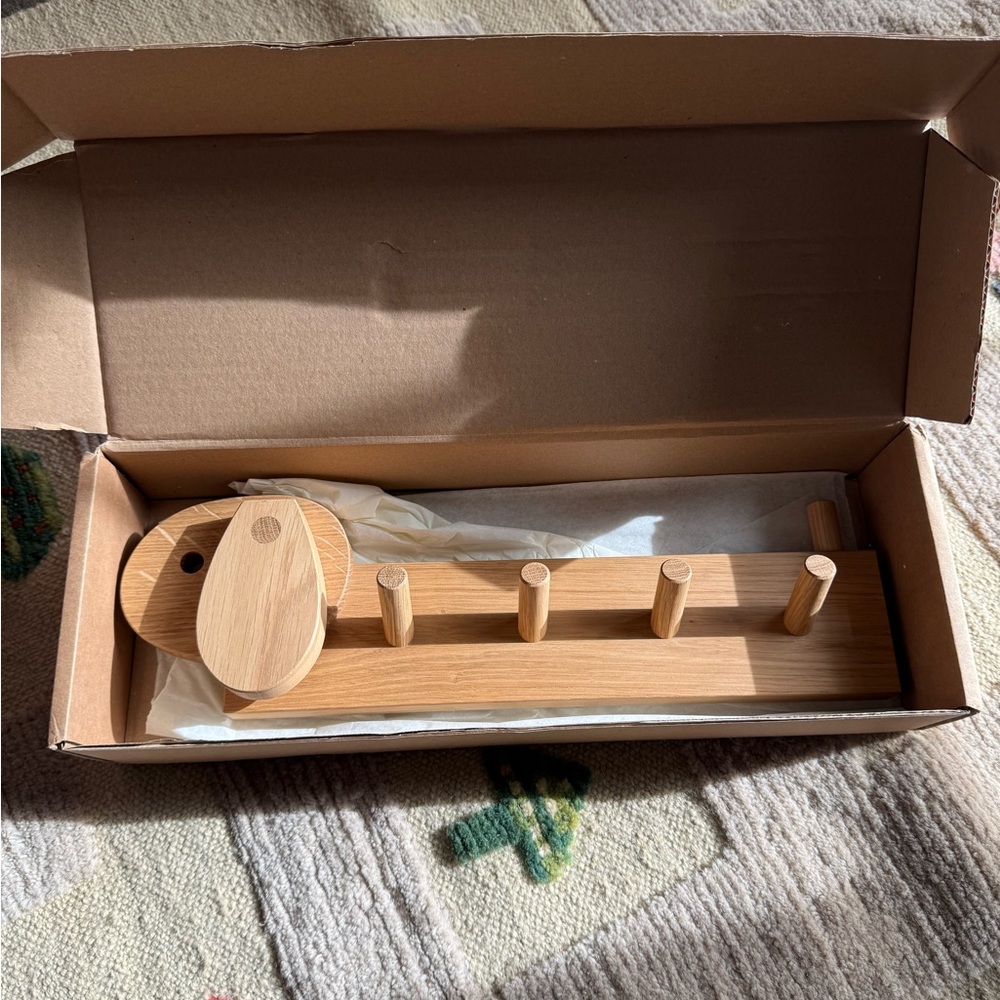 Wooden Animal Wall Hook for Kids